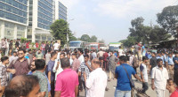 Injured protesters block Agargaon road, demand proper treatment